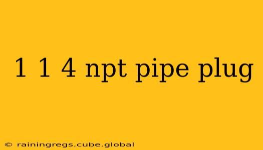 1 1 4 npt pipe plug
