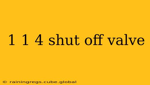 1 1 4 shut off valve