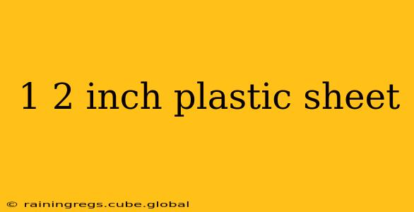 1 2 inch plastic sheet