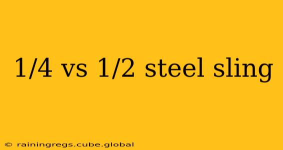 1/4 vs 1/2 steel sling