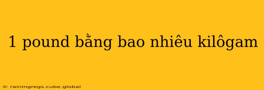 1 pound bằng bao nhiêu kilôgam