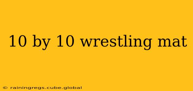10 by 10 wrestling mat