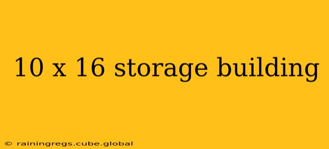 10 x 16 storage building