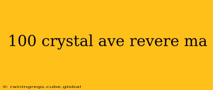 100 crystal ave revere ma