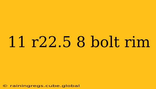 11 r22.5 8 bolt rim