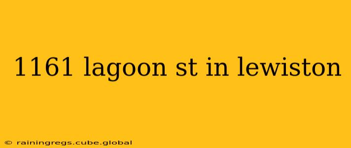 1161 lagoon st in lewiston