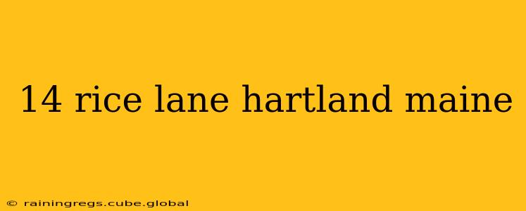 14 rice lane hartland maine