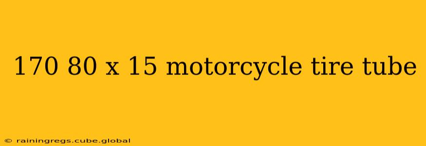 170 80 x 15 motorcycle tire tube