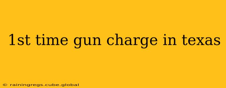 1st time gun charge in texas