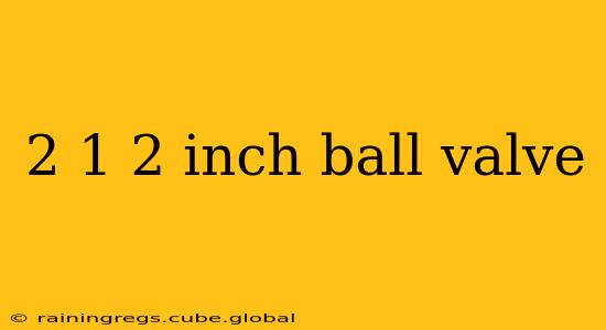 2 1 2 inch ball valve
