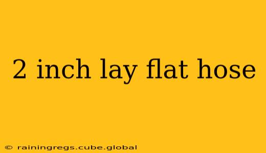 2 inch lay flat hose