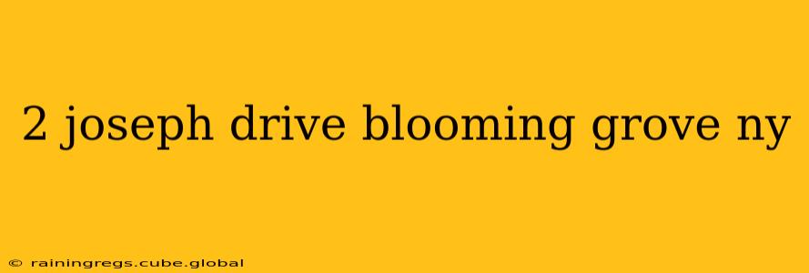 2 joseph drive blooming grove ny