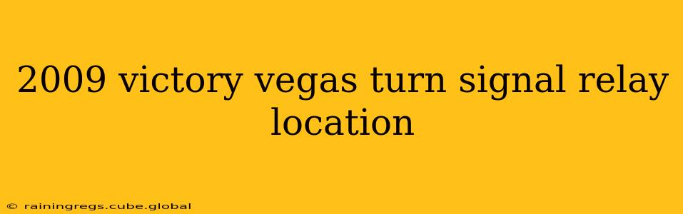 2009 victory vegas turn signal relay location