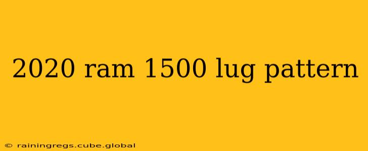2020 ram 1500 lug pattern