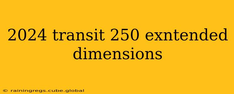 2024 transit 250 exntended dimensions