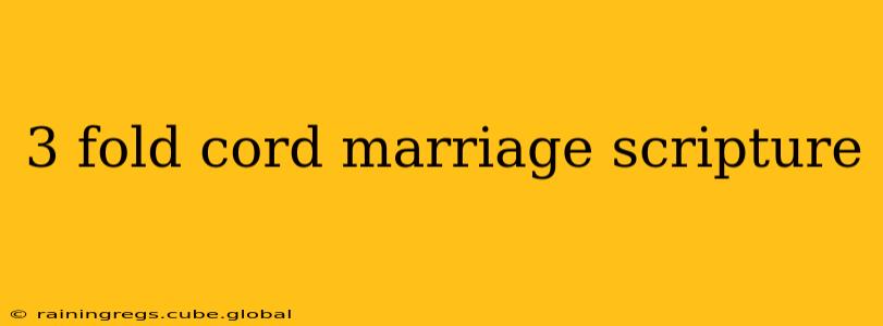 3 fold cord marriage scripture