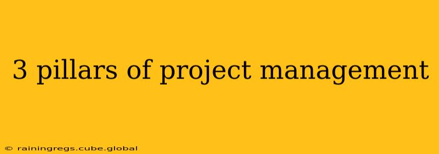 3 pillars of project management