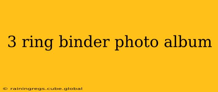 3 ring binder photo album