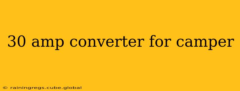 30 amp converter for camper