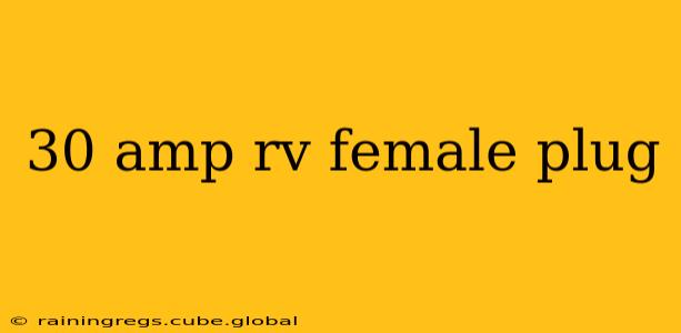 30 amp rv female plug
