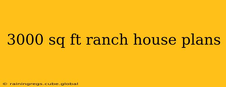 3000 sq ft ranch house plans