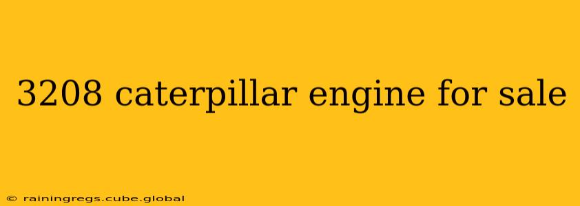 3208 caterpillar engine for sale