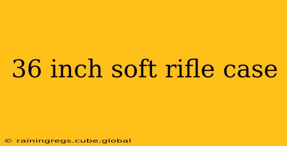36 inch soft rifle case