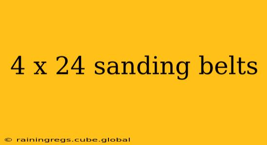 4 x 24 sanding belts