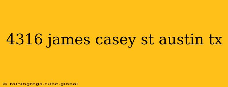 4316 james casey st austin tx
