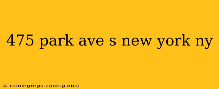 475 park ave s new york ny