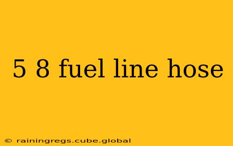 5 8 fuel line hose