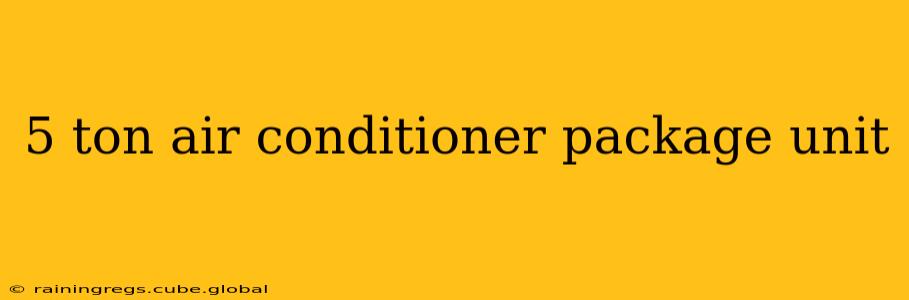 5 ton air conditioner package unit