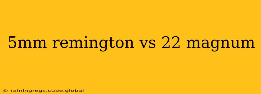 5mm remington vs 22 magnum