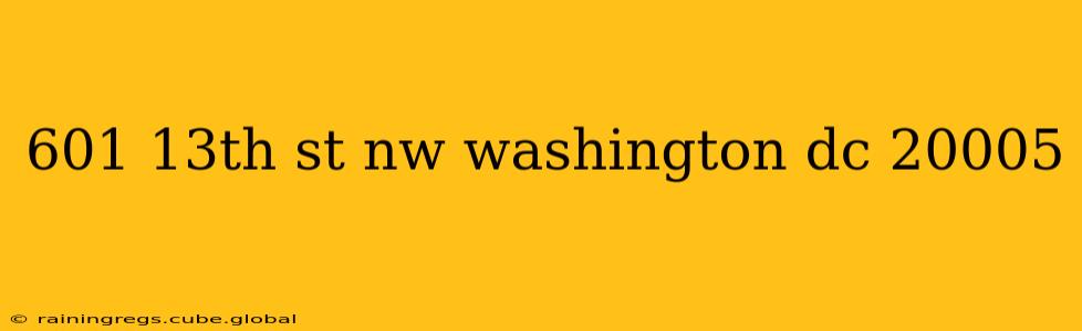 601 13th st nw washington dc 20005