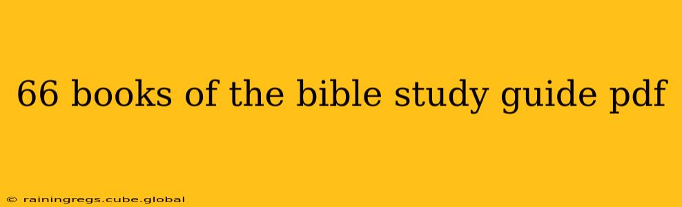 66 books of the bible study guide pdf