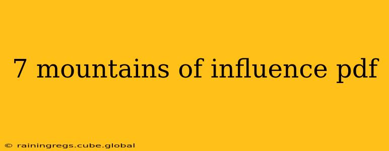 7 mountains of influence pdf