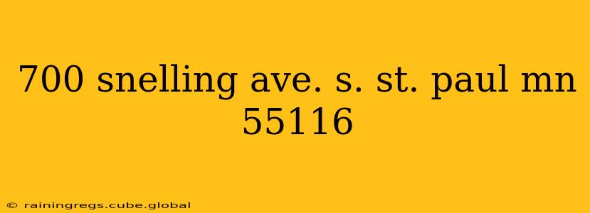 700 snelling ave. s. st. paul mn 55116