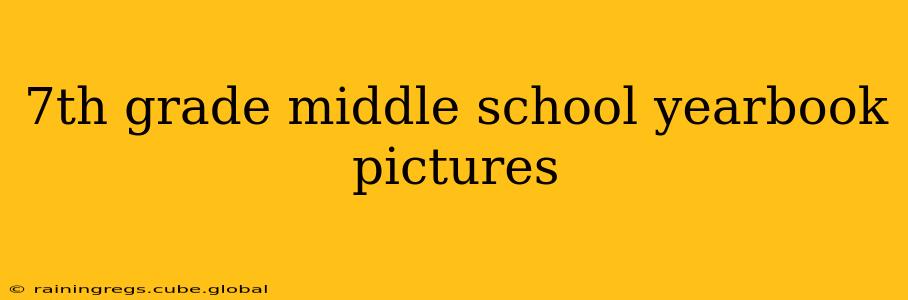 7th grade middle school yearbook pictures
