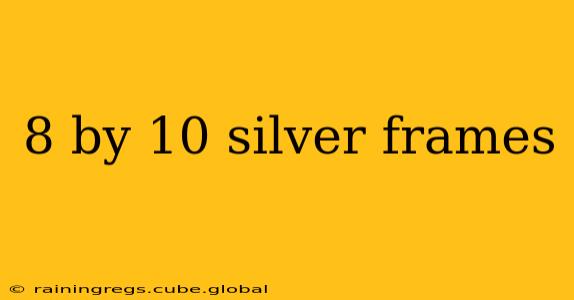 8 by 10 silver frames
