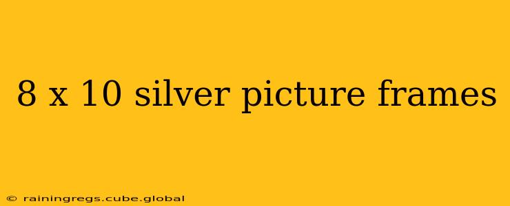 8 x 10 silver picture frames