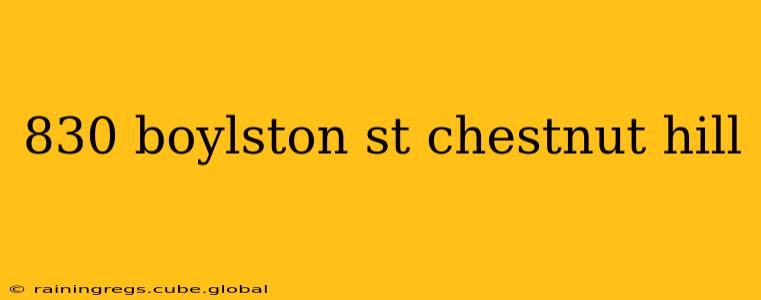 830 boylston st chestnut hill