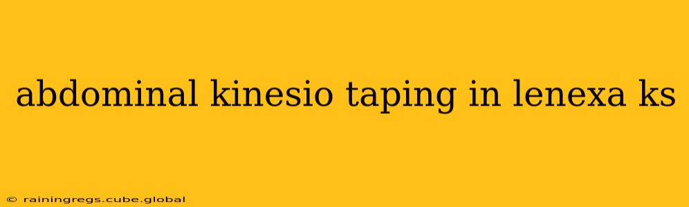abdominal kinesio taping in lenexa ks