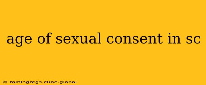 age of sexual consent in sc