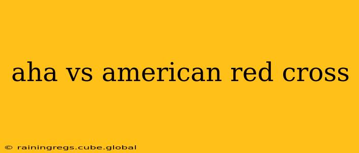 aha vs american red cross