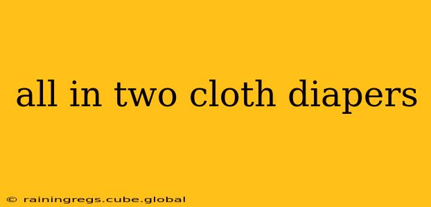 all in two cloth diapers