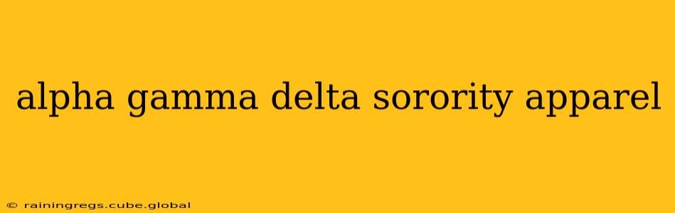 alpha gamma delta sorority apparel