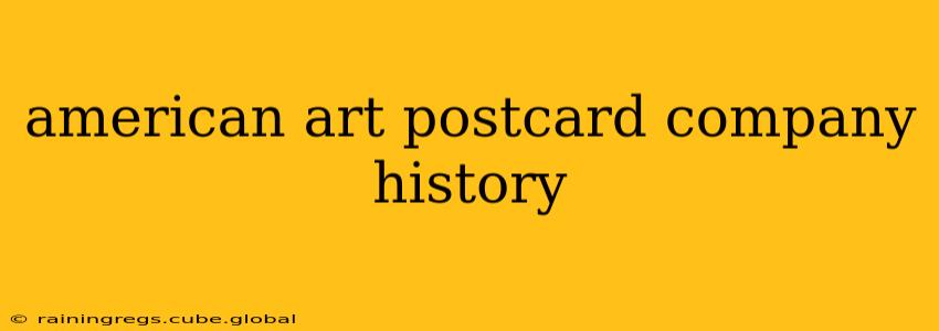 american art postcard company history