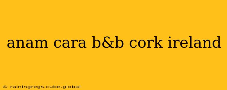 anam cara b&b cork ireland