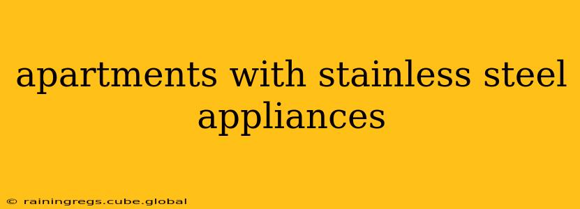 apartments with stainless steel appliances