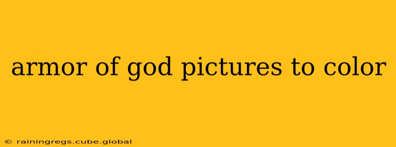 armor of god pictures to color